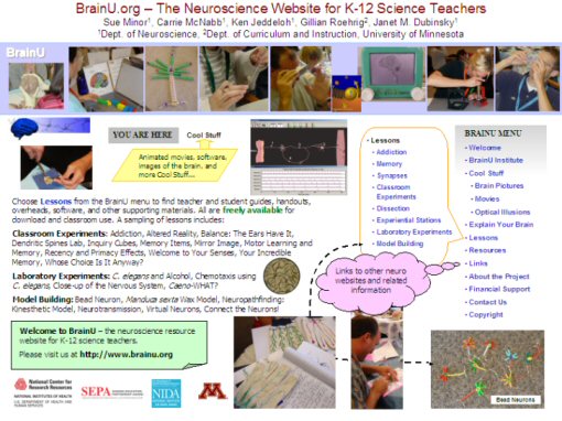 BrainU.org Poster for SFN conference 2010